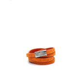 Bracciale multigiro in scamosciato arancio